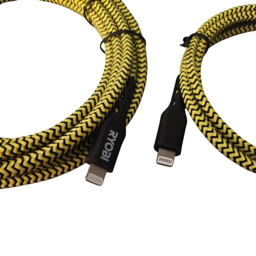 Ryobi USB-A 4ft & 10ft Charge Cord for iPhone-iPad-iPod AC0i4USBAL & AC0i10USBCL